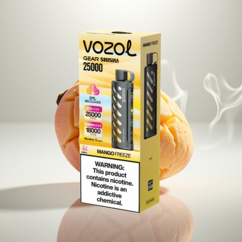 VOZOL Gear Shisha 25000 Puffs Dual Mesh Mango Freeze Disposable Vape