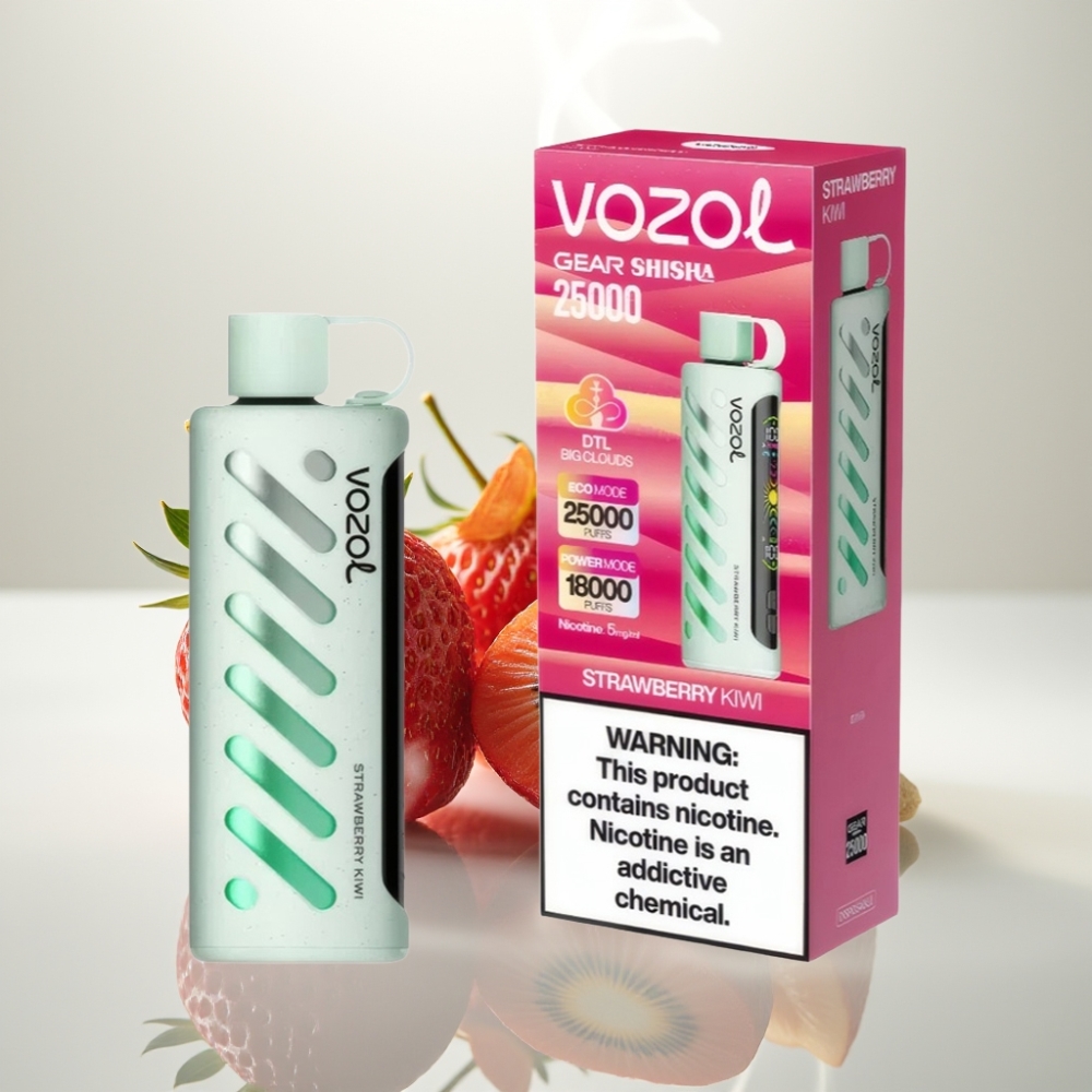VOZOL Gear Shisha 25000 Puffs Dual Mesh Strawberry Kiwi