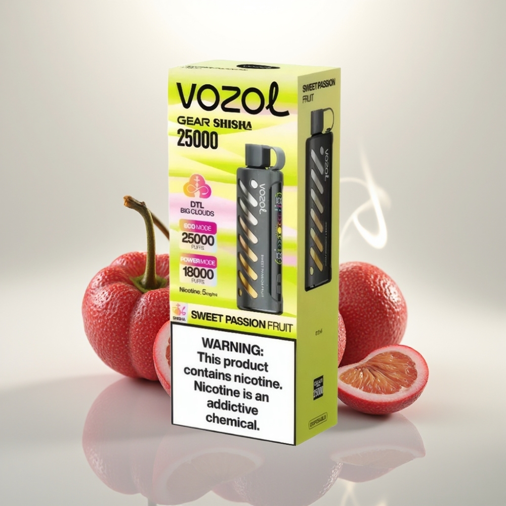 VOZOL Gear Shisha 25000 Puffs Dual Mesh Sweet Passion Fruit