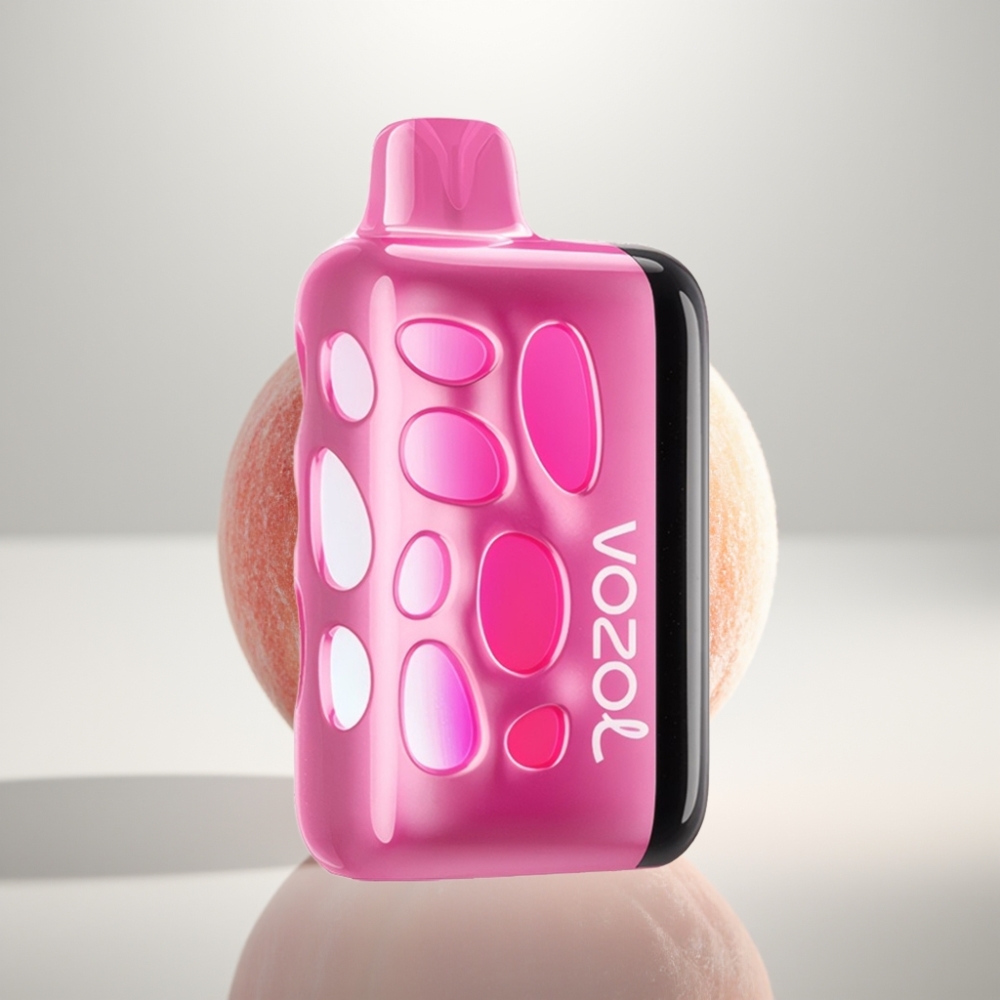 VOZOL RAVE 40000 Disposable Vape 270° Glow Beat-Sync Peach Ice