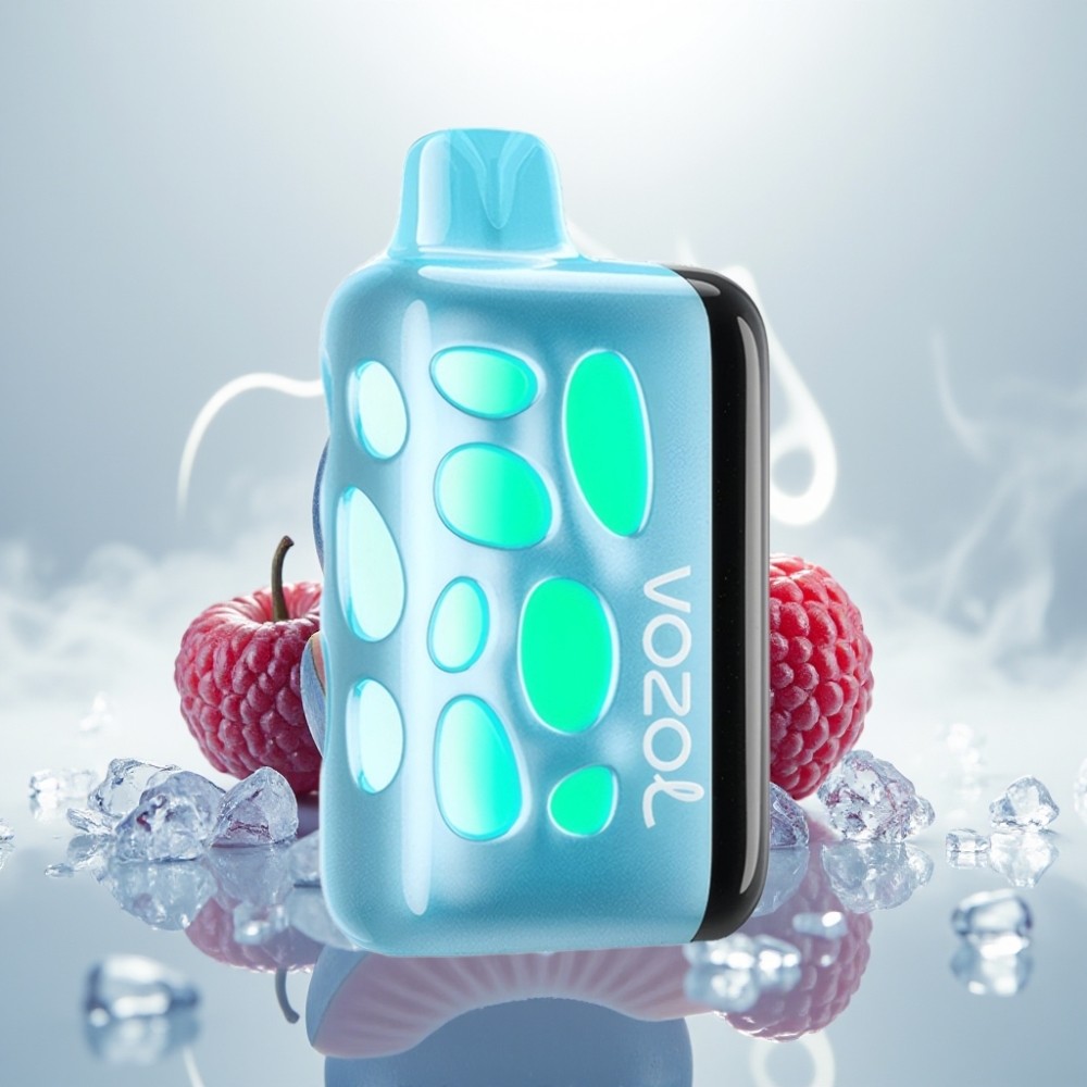 VOZOL RAVE 40000 Disposable Vape 270° Glow Beat-Synced Blue Razz Ice