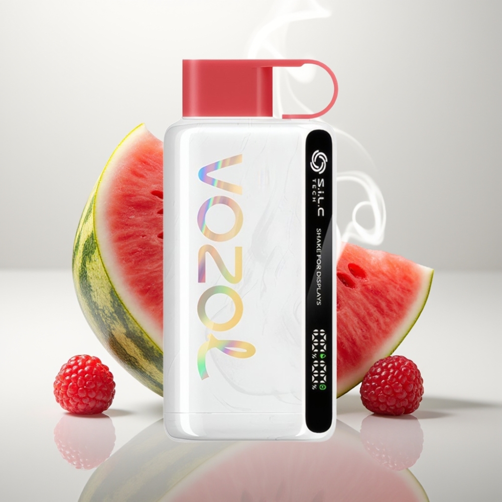 VOZOL STAR 9000/12000 Disposable Vape with Shake Display  SiLC TECH - Raspberry Watermelon