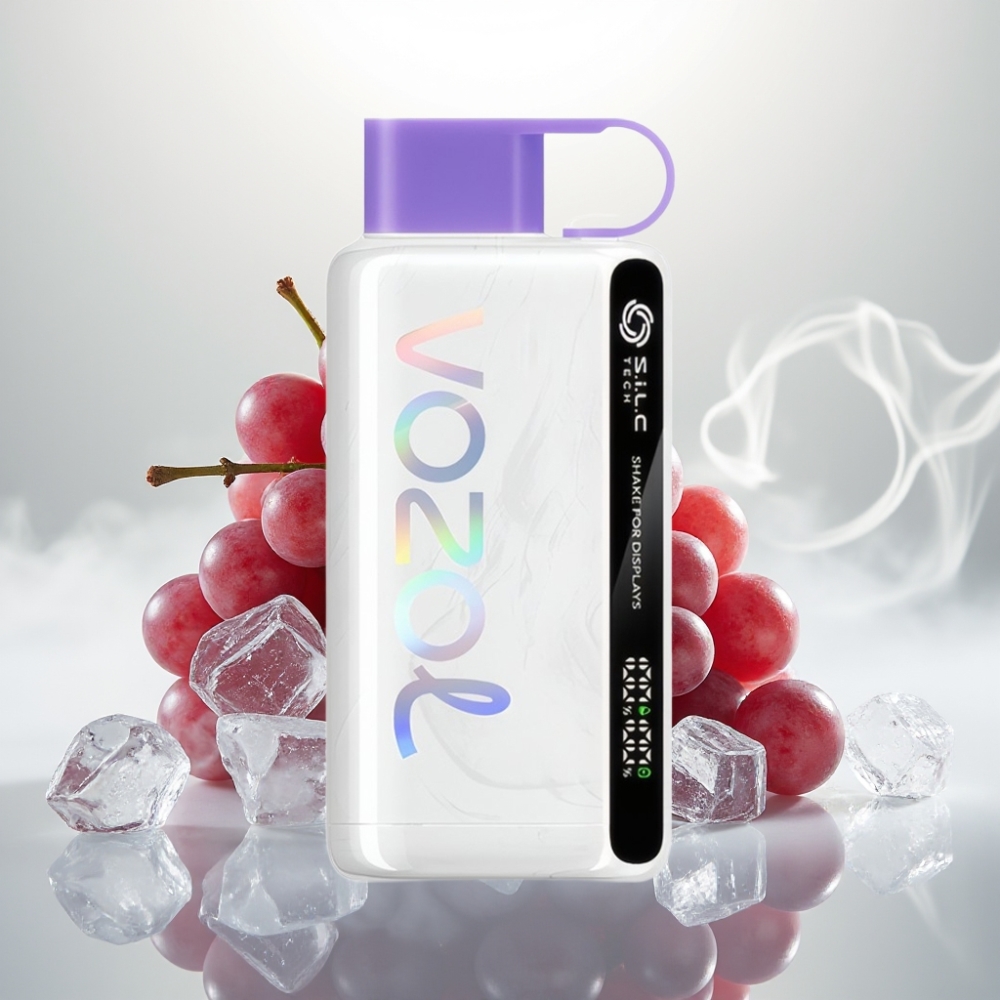VOZOL STAR 9000/12000 Disposable Vape with SiLC TECH  Fast Charge Grape Ice