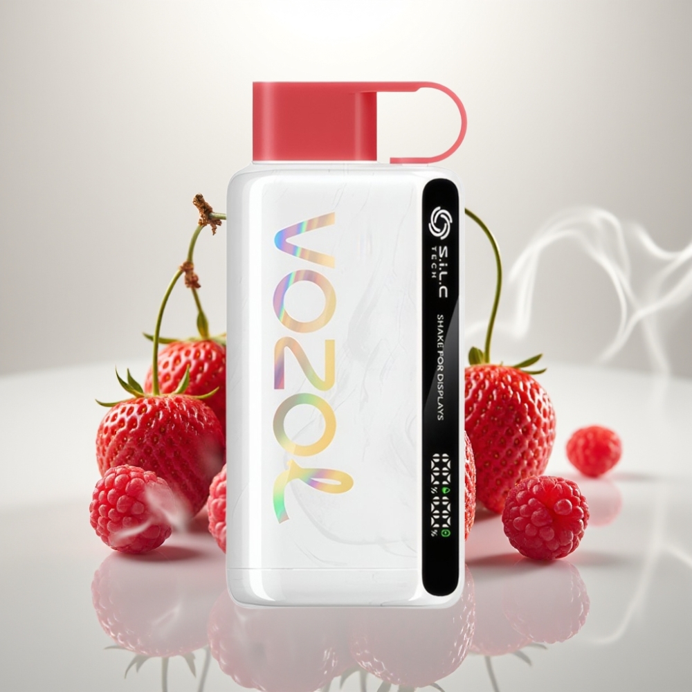 VOZOL STAR 9000/12000 Disposable Vape with SiLC TECH  Faster Charge - Strawberry Raspberry Cherry