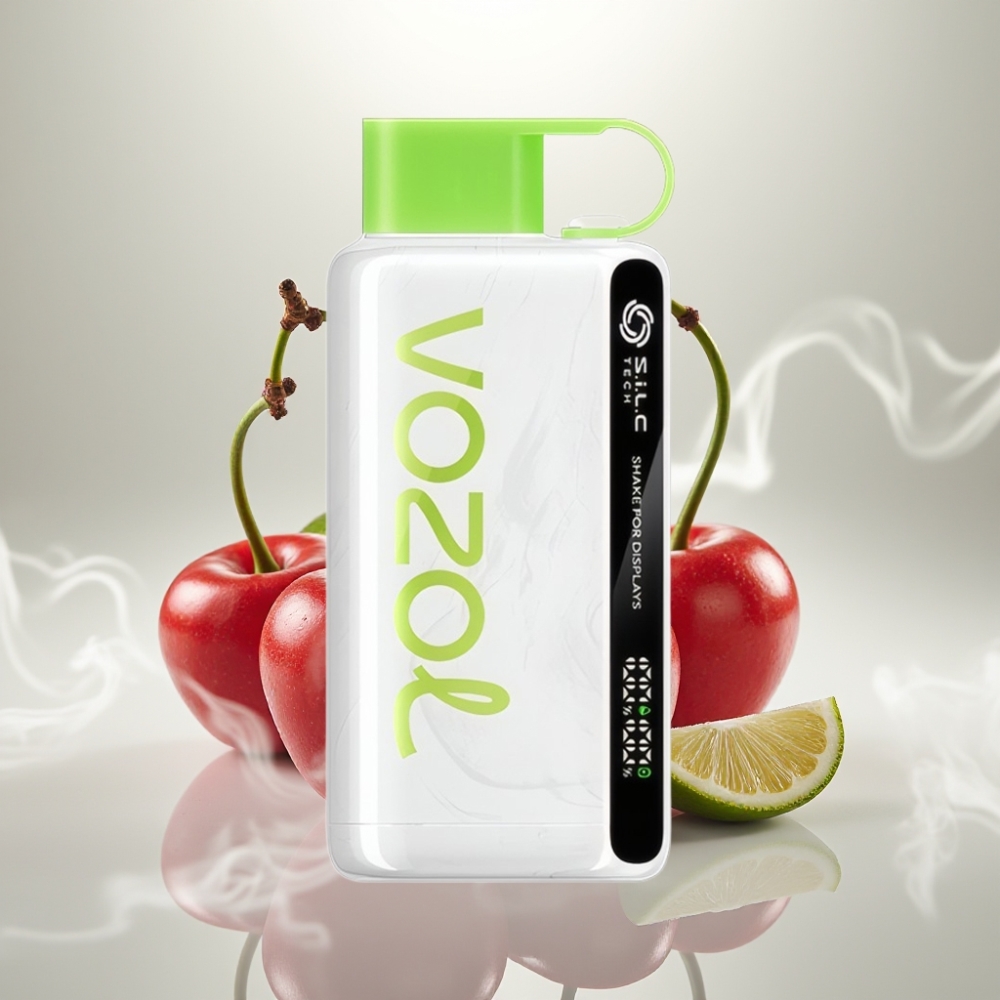 VOZOL STAR 9000/12000 Disposable Vape with SiLC TECH  Faster Charge Cherry Lime