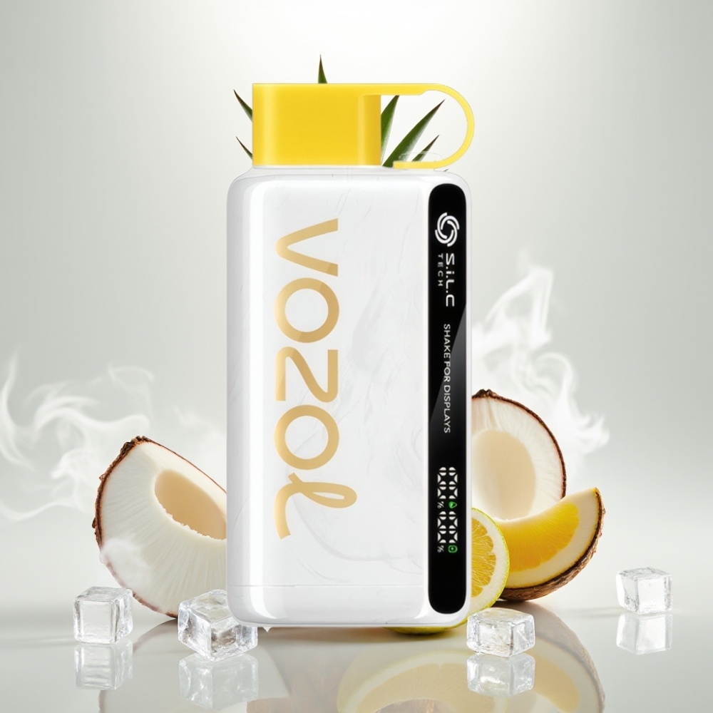 VOZOL STAR 9000/12000 Disposable Vape with SiLC TECH  Faster Charge Pineapple Coconut Ice