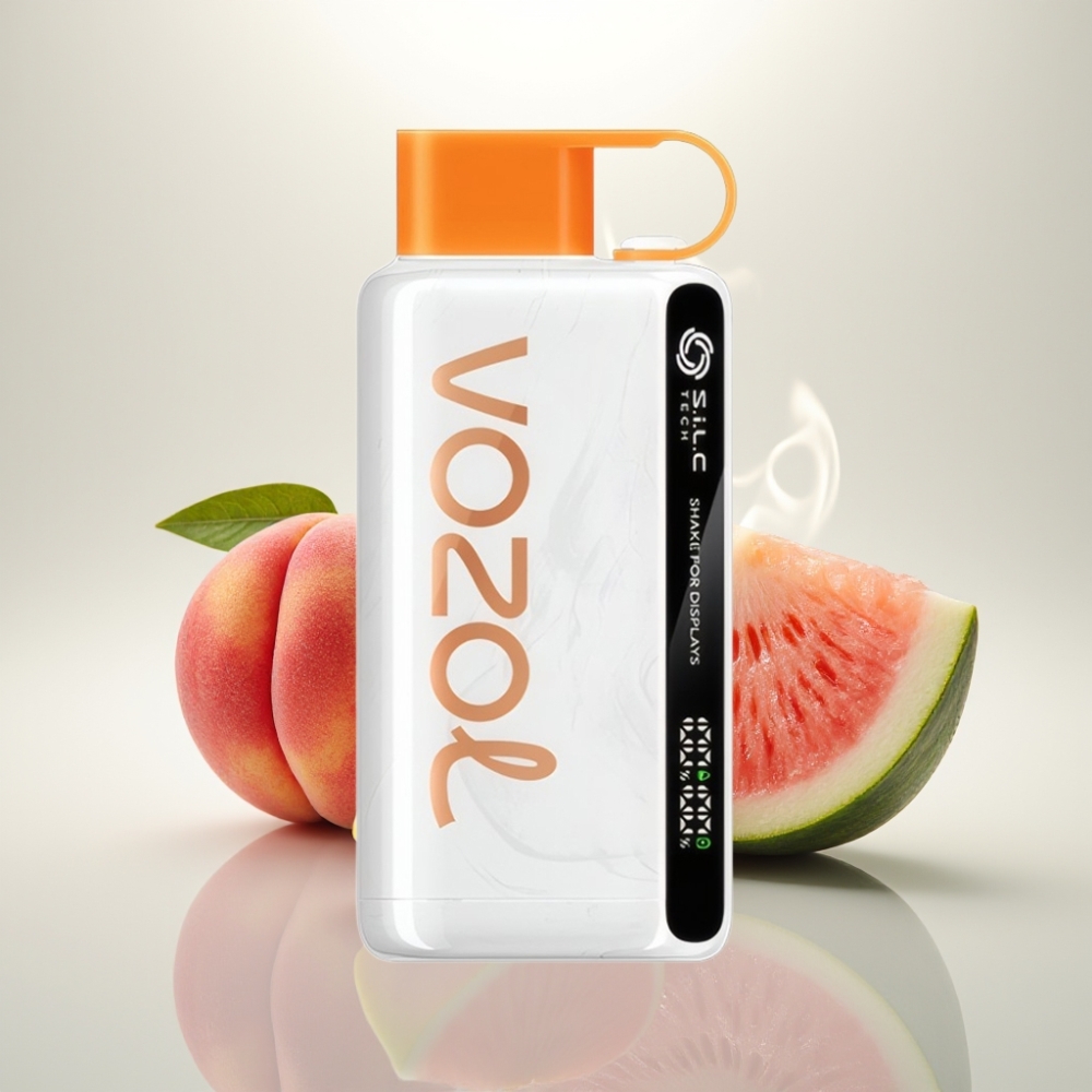 VOZOL STAR 9000/12000 Disposable Vape with SiLC TECH  Recycled Plastic – Peach Mango Watermelon