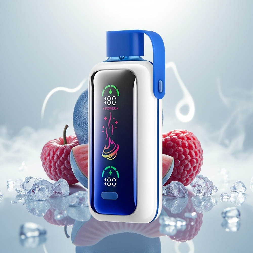 VOZOL Star 20000 Puffs Dual Mesh HD Screen Blue Razz Ice