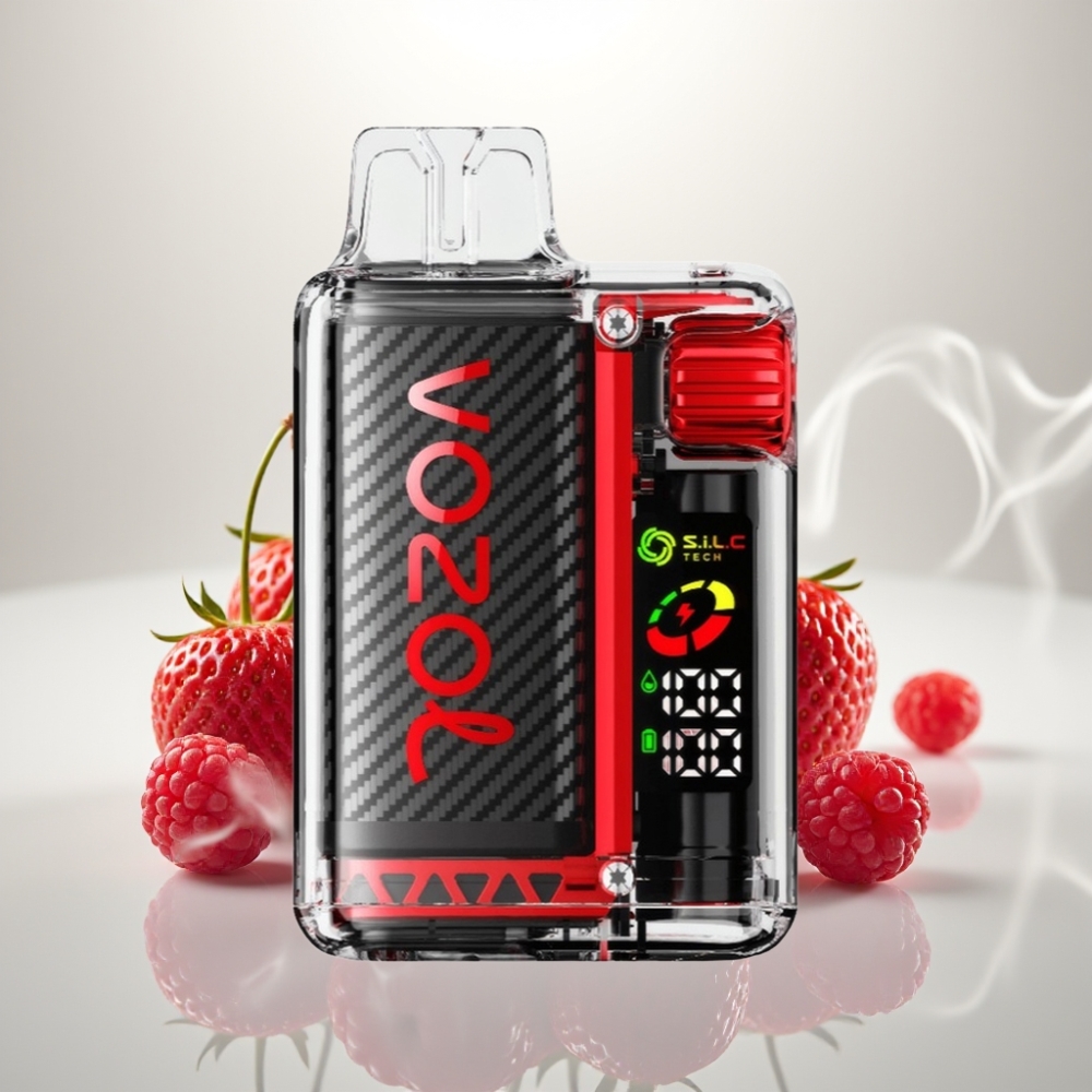 VOZOL Vista 20000 Puffs Rechargeable MTL Disposable Vape Strawberry Raspberry Cherry