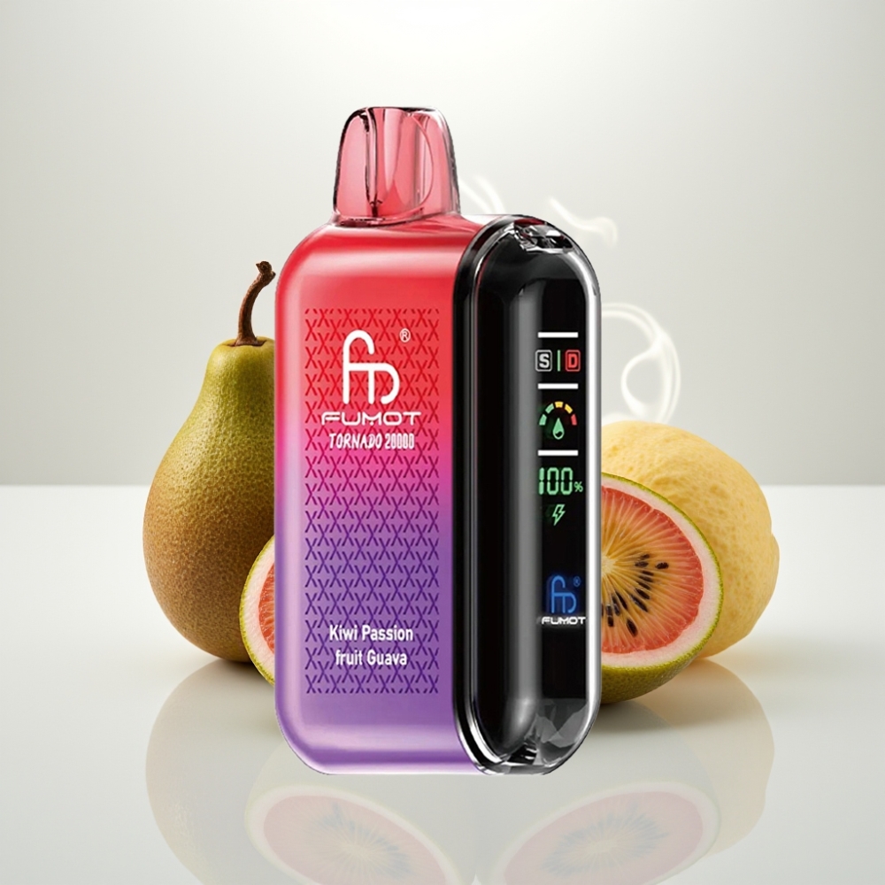 Fumot Tornado 20000 Puffs Dual Mesh 20ml Kiwi Passion Fruit Guava