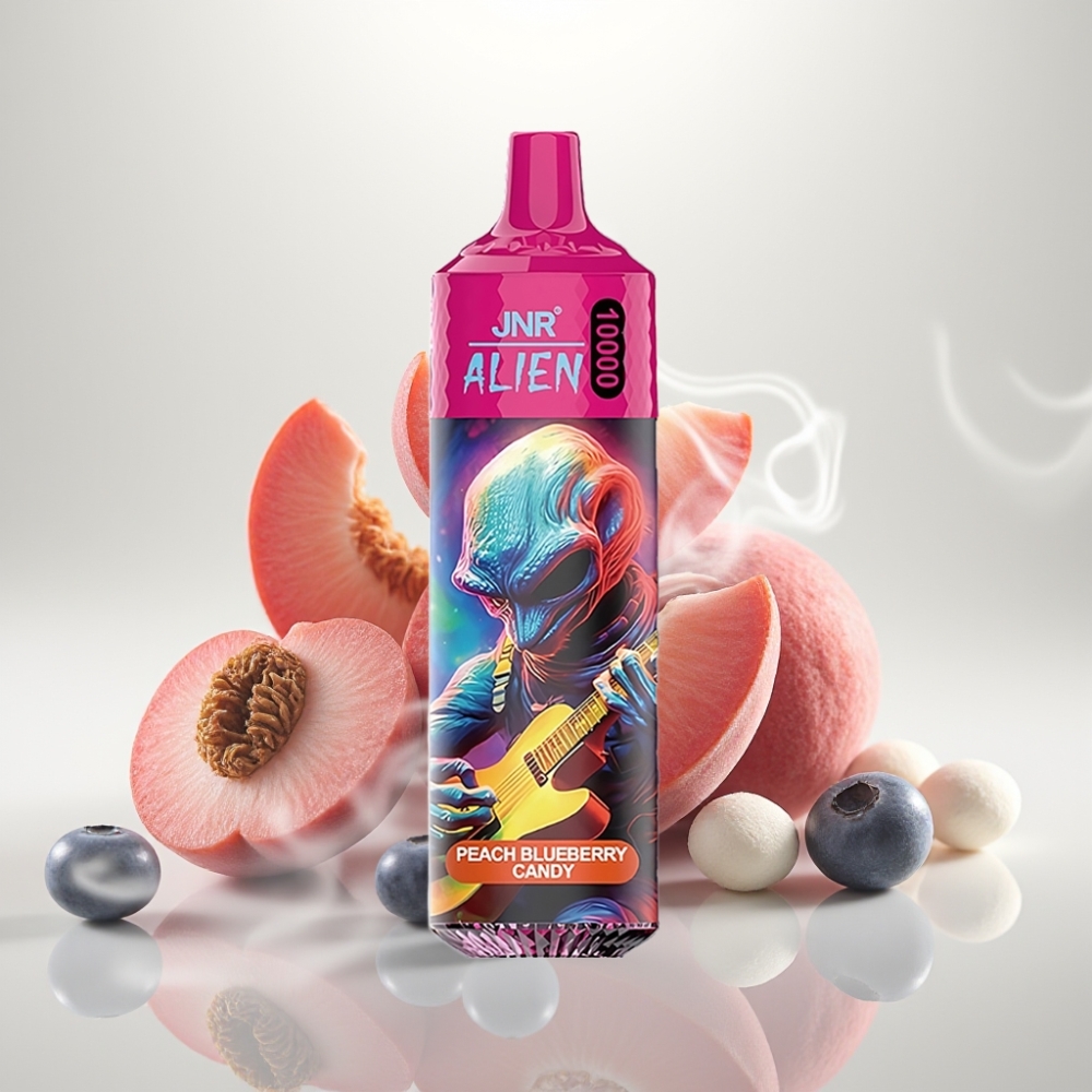 JNR Alien 10000 Puffs 850mAh RGB Peach Blueberry Candy