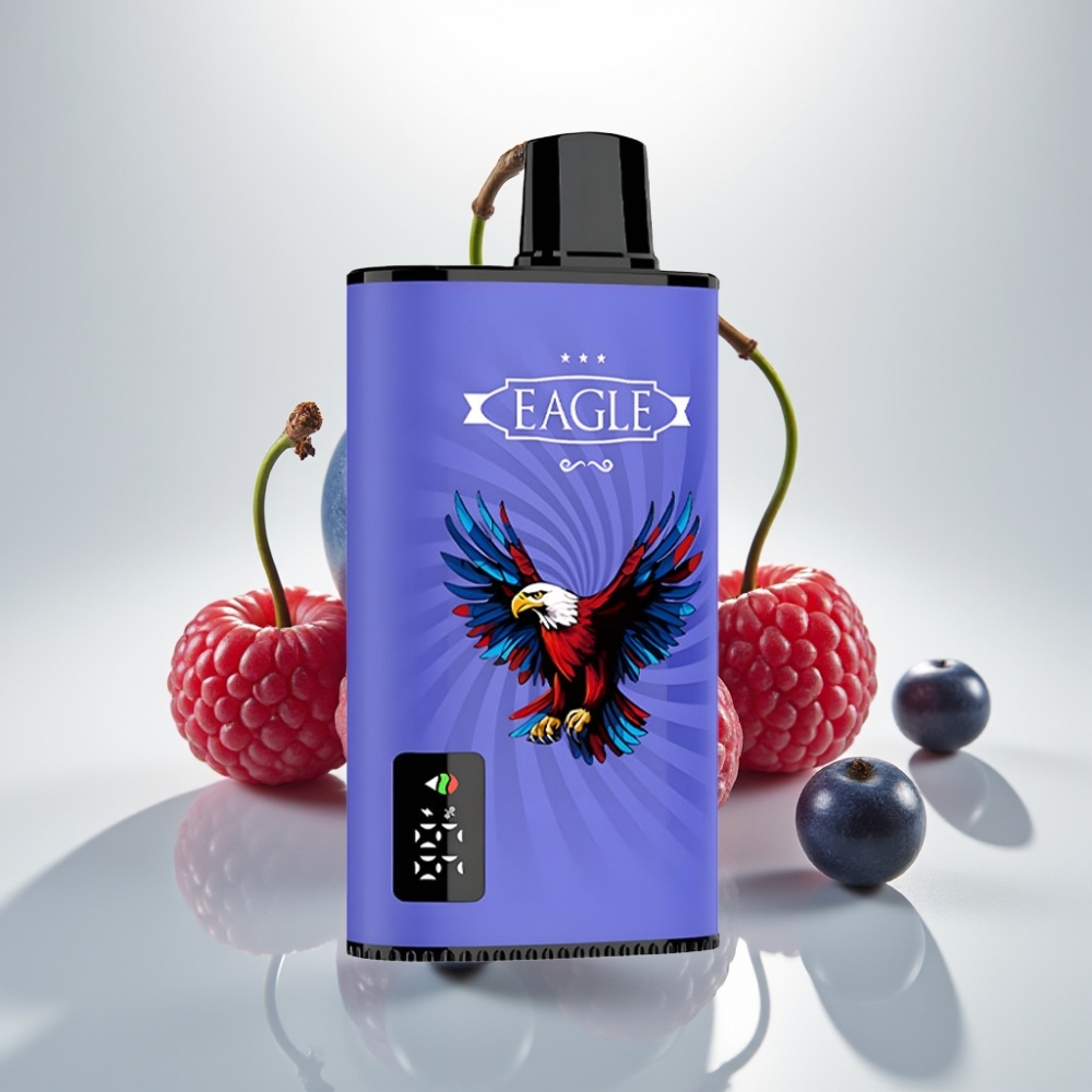 JNR EAGLE Smart 23000 Puffs Digital Screen Adjustable Airflow Blue Razz Cherry