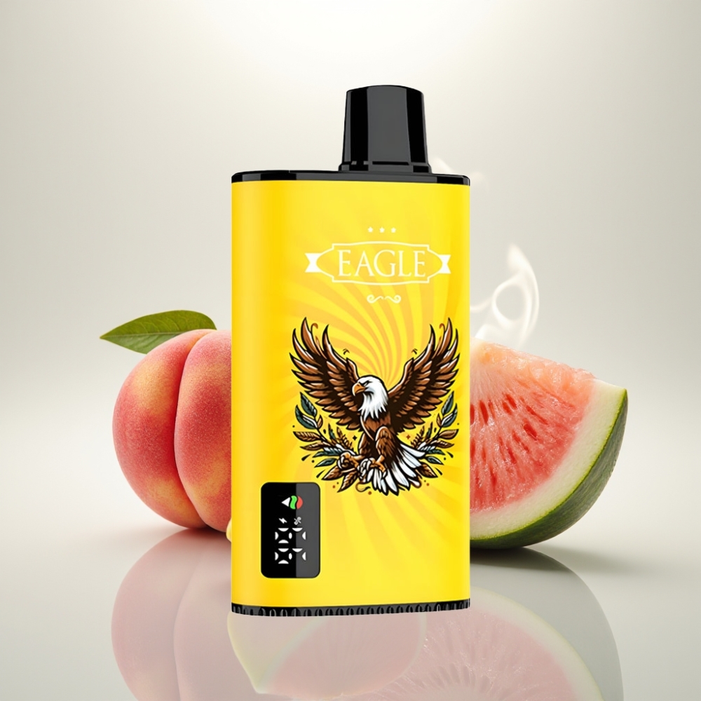 JNR EAGLE Smart 23000 Puffs Digital Screen Adjustable Airflow Peach Mango Watermelon